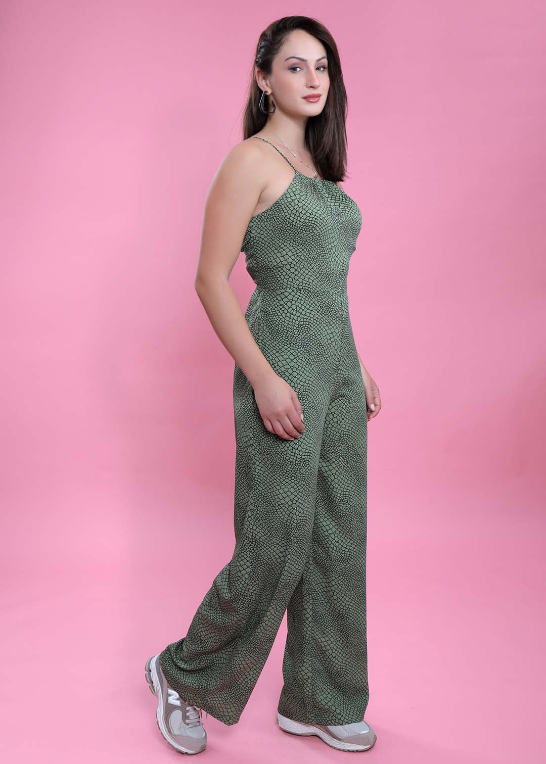 Green Long Jumpsuit