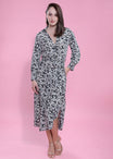 Crush Crepe Printed A-Line Dress