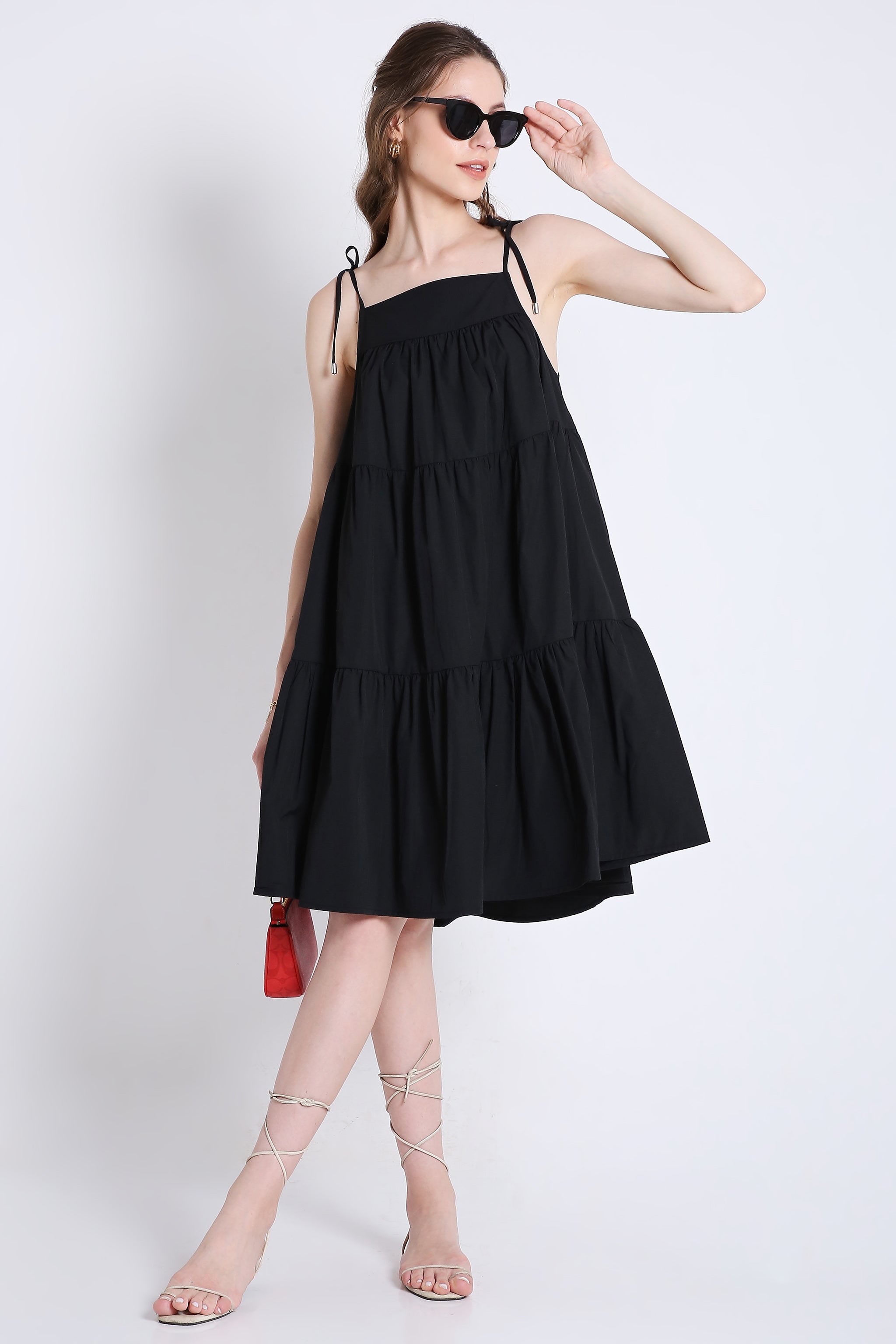 Short Summer Flared Dress