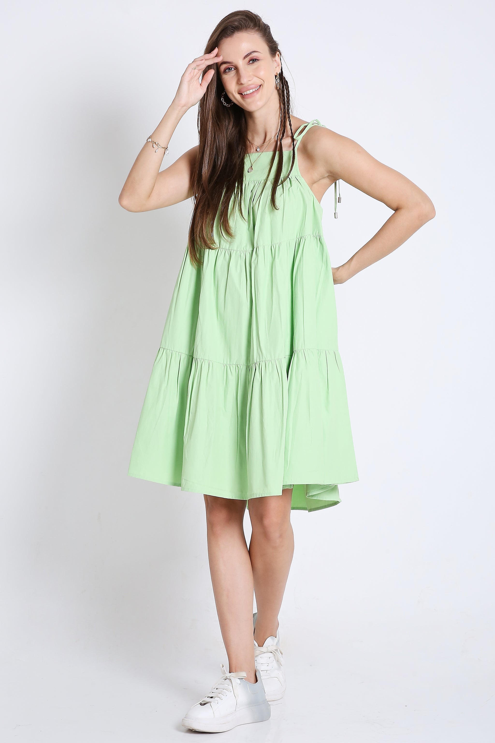 Short Summer Flared Dress