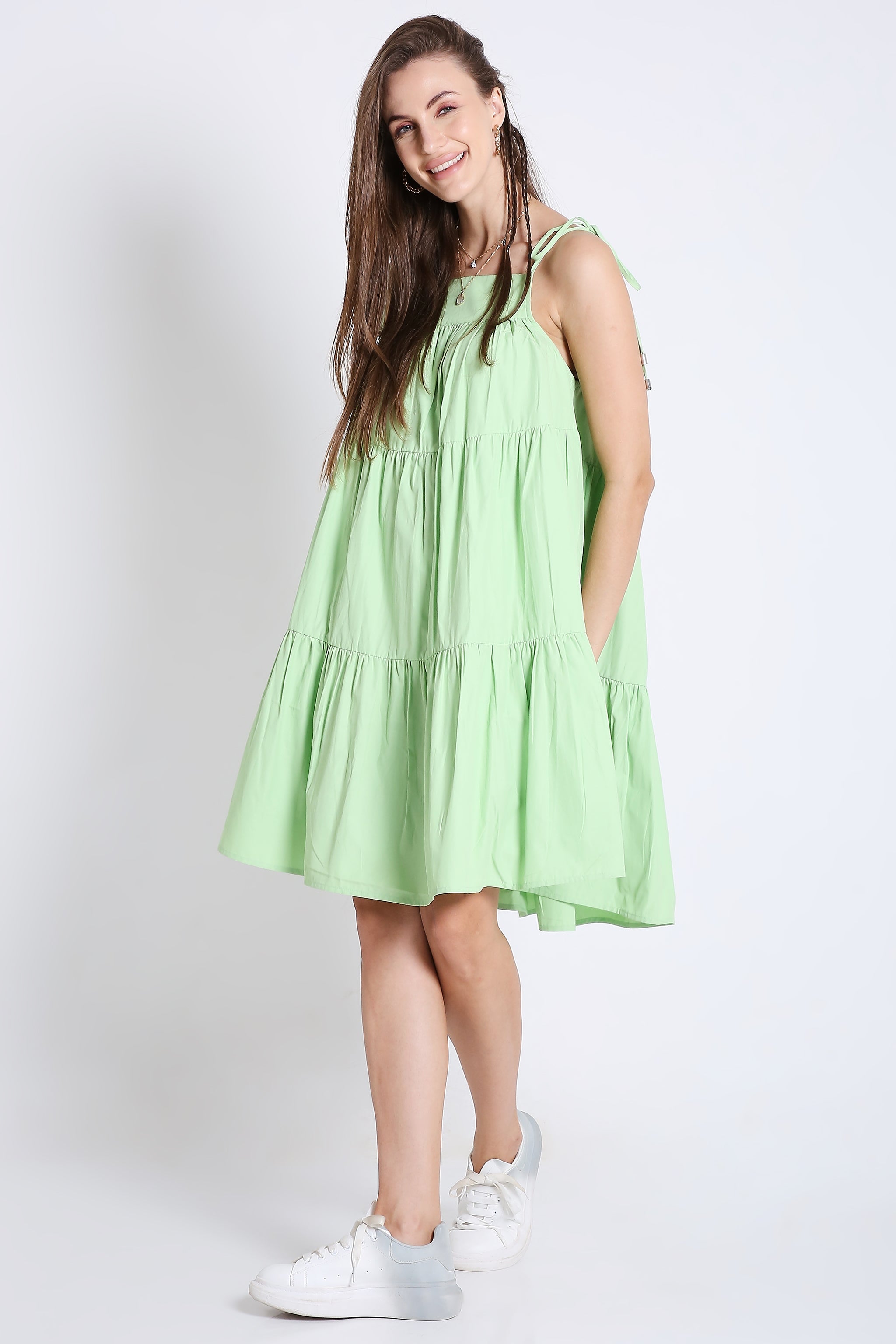 Short Summer Flared Dress