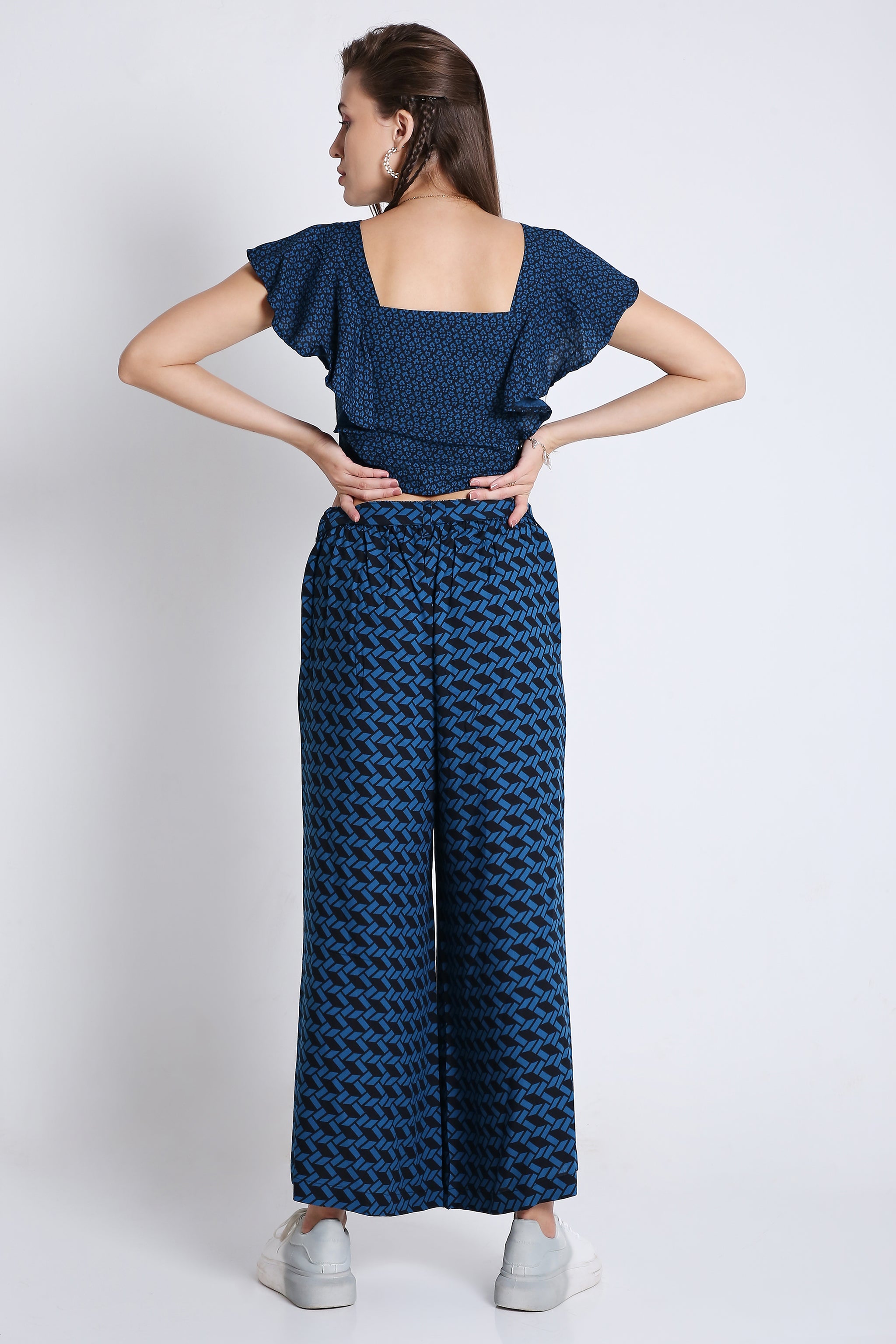 Long Flared Co-Ord Set Pant