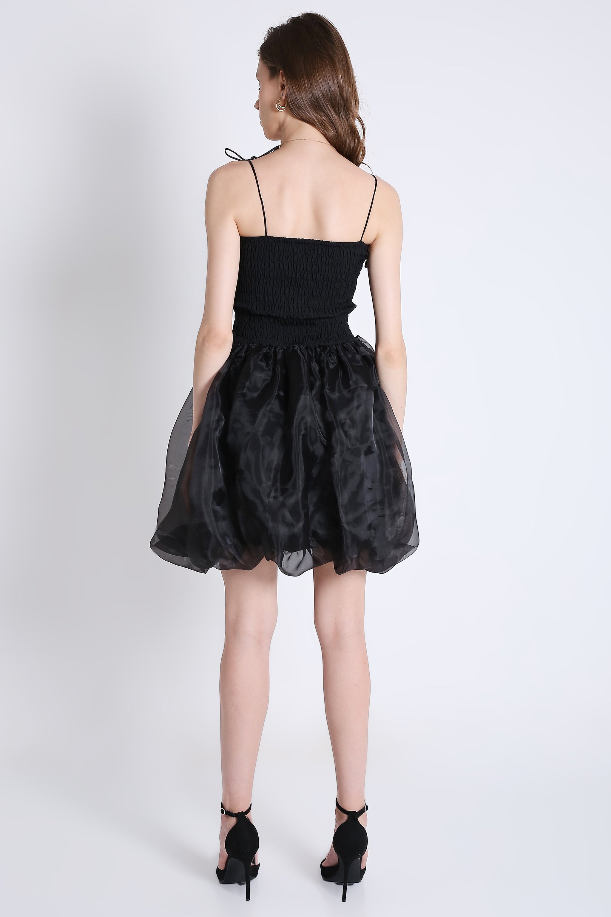 Organza Balloon Tube Party Dress