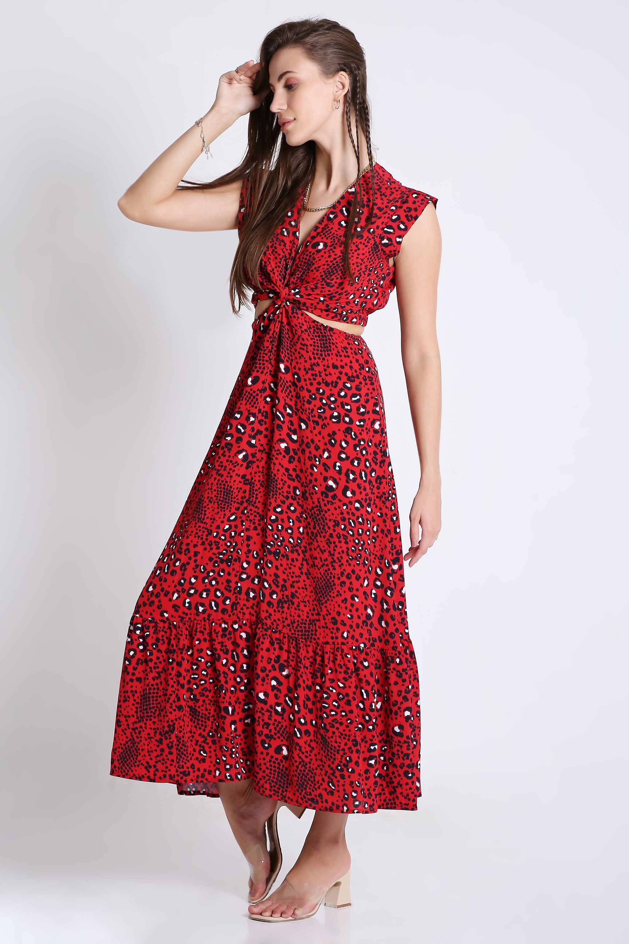 Printed Viscose Resort Vibe Long Dress