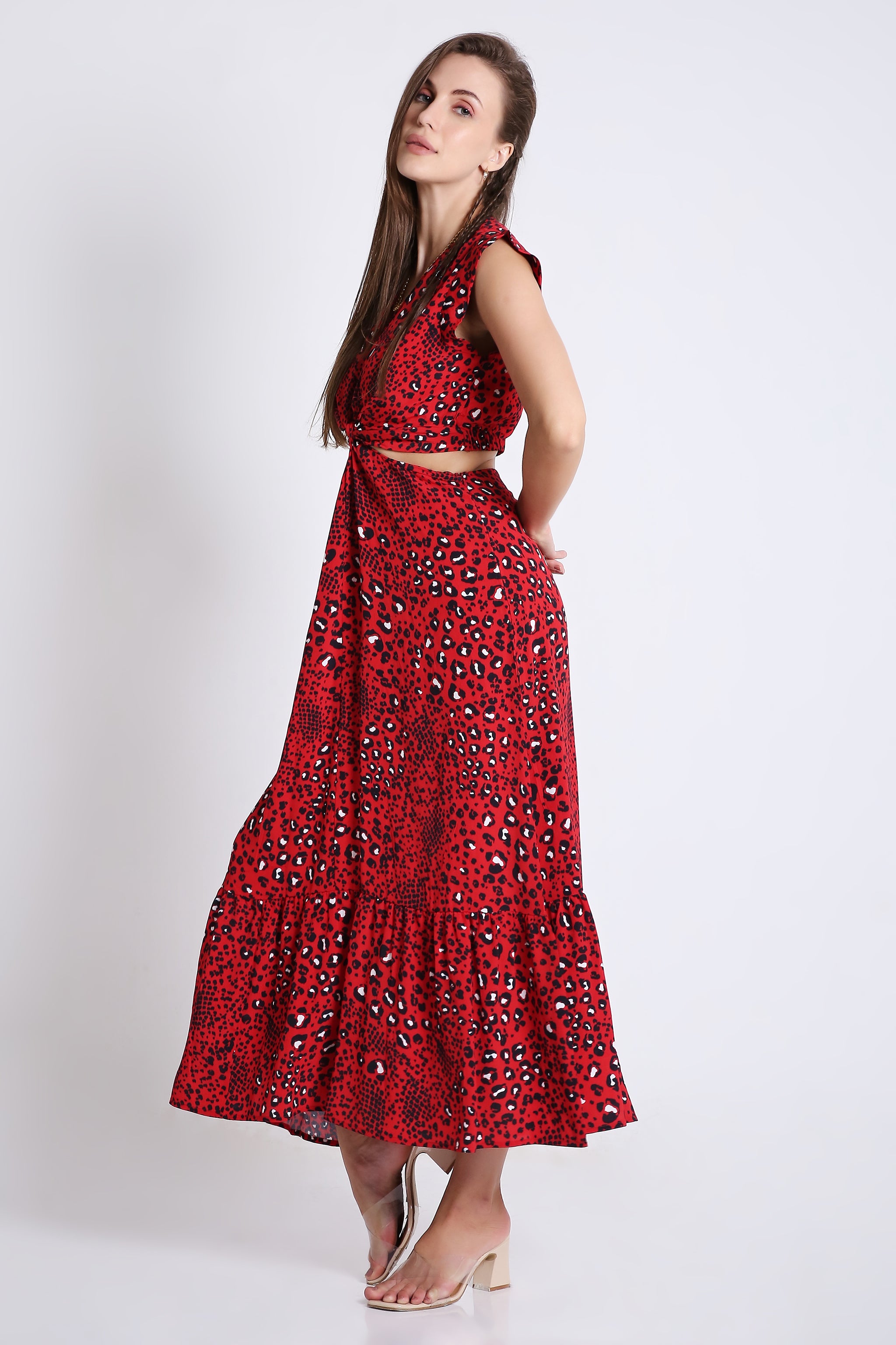 Printed Viscose Resort Vibe Long Dress