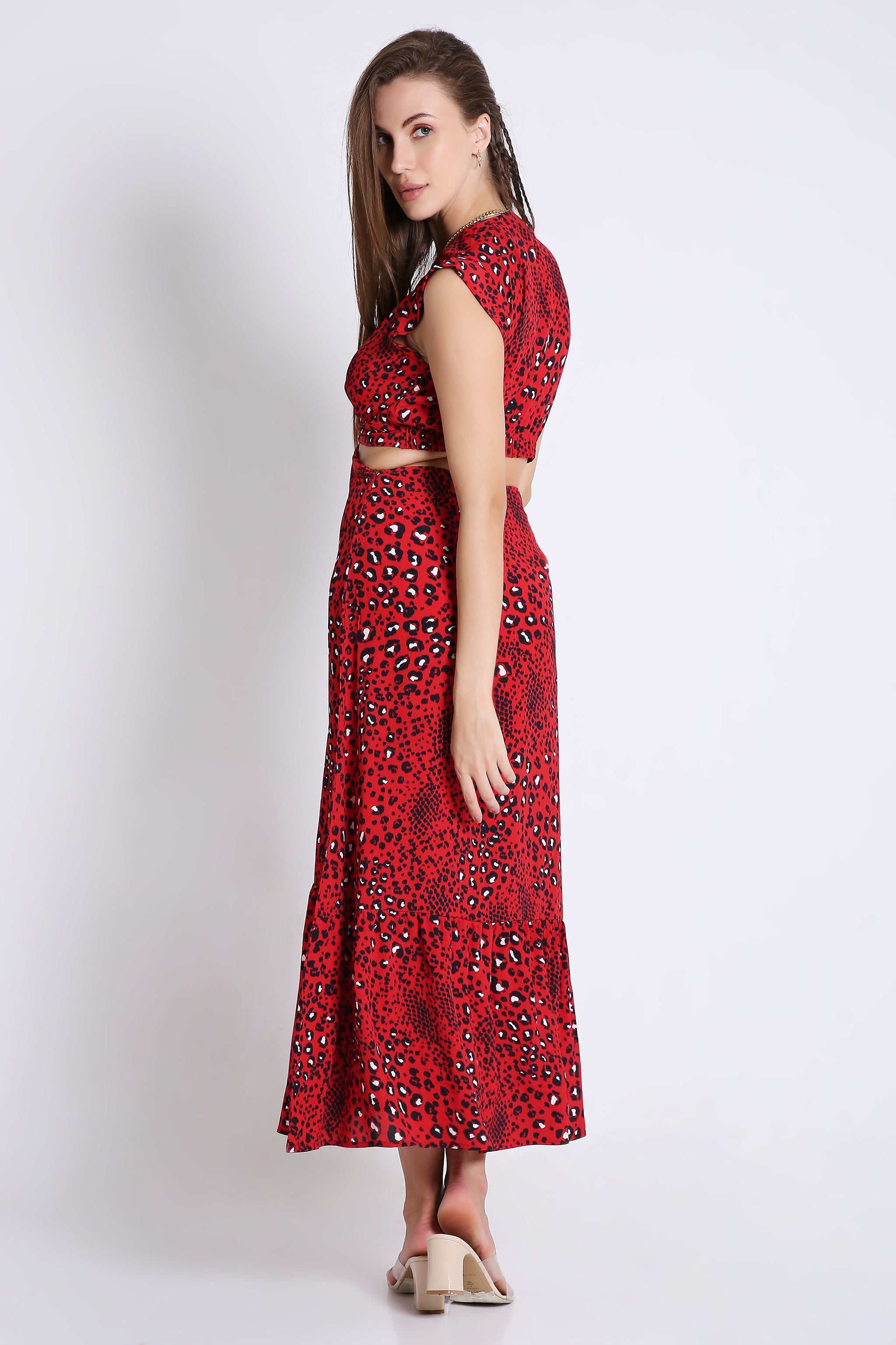 Printed Viscose Resort Vibe Long Dress