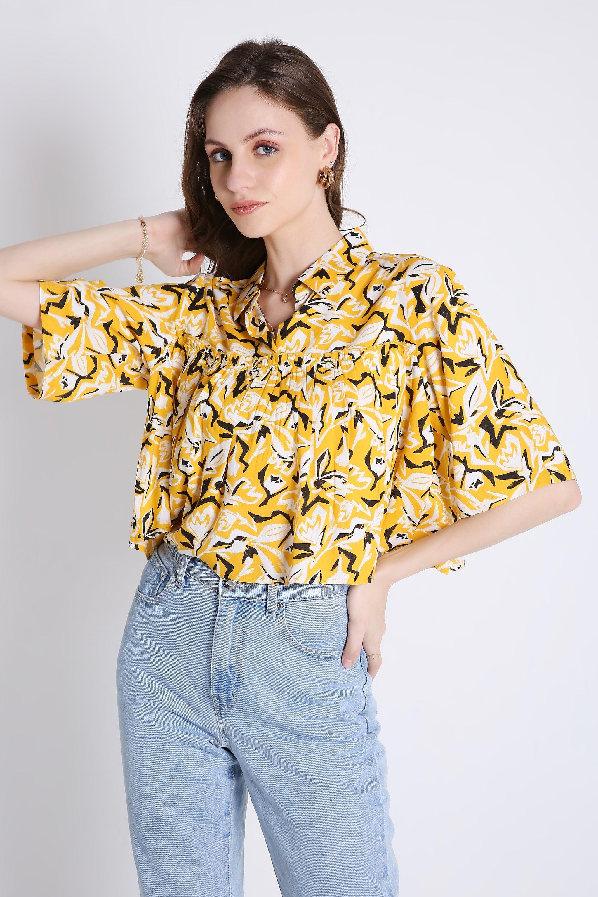 Printed Summer Crop Top