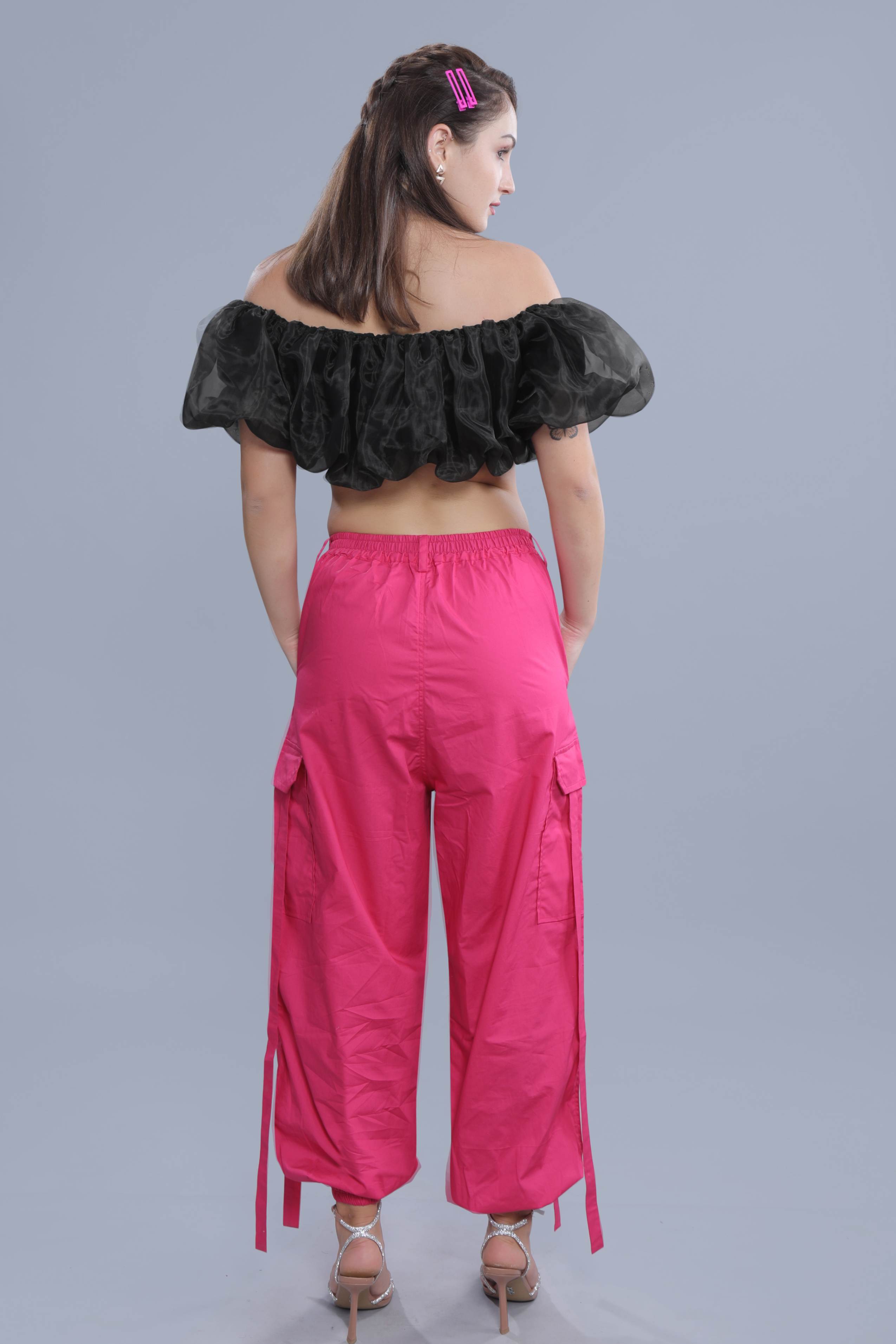 Pink Lightweight Combat Cargo Pants Trousers – ForeverFashions.ie